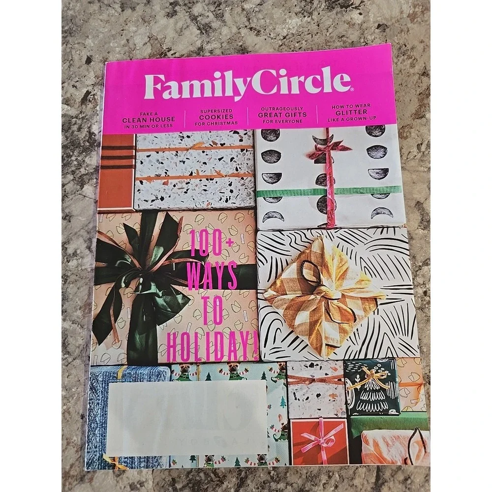 Family Circle Magazine December 2018 100 Ways To Holiday Fake A Clean House‎ New